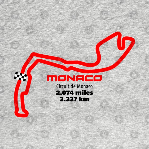 Monaco Track Graphic by Hotshots